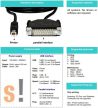 LPT2USB # Párhuzamos port - USB átalakító/USB-B csatlakozó/DB25 apa csatlakozó/ AK-Nord