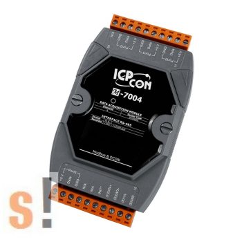   M-7004 CR #  I/O Modul/RS-485 port/Modbus RTU/DCON/4x AI analóg bemenet/DS18B20 szenzor/Felfűzhető/ICP CON/ICP DAS