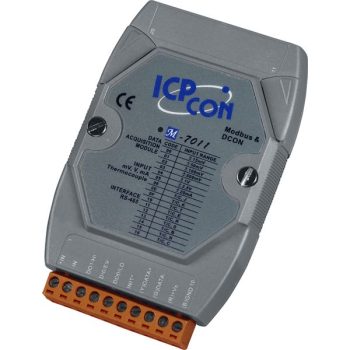 M-7011 # I/O Module/Modbus RTU/1AI/TC/2DO/1DI, ICP DAS