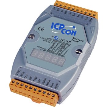   M-7016D # I/O Module/Modbus RTU/DCON/2AI/Strain Gauge/4DO/1DI, LED, ICP DAS