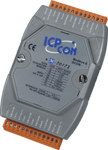 M-7017Z-G # I/O Module/Modbus RTU/10/20AI/High Prot., ICP DAS