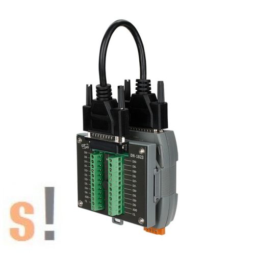 M-7019Z-G/S3 # I/O Modul/RS-485 port/Modbus RTU/10x AI analóg bemenet/DN-1823 sorkapocs/ CA-2525015D 15 cm kábel és műanyag DIN sín (4PAPP-006-G)/ICP CON/ ICP DAS