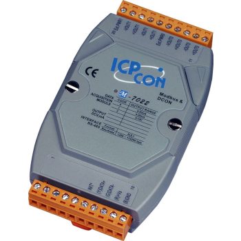 M-7022 # I/O Module/Modbus RTU/DCON/2AO/12bit, ICP DAS