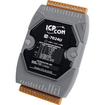 M-7024U-G # I/O Module/Modbus RTU/4AO/4DI/4DO, ICP DAS