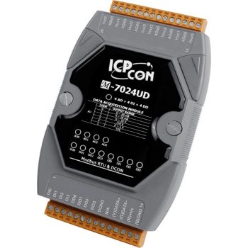   M-7024UD-G # I/O Modul/Modbus RTU/4x AO/4x DI/4x DO/LED/RS-485 ICP DAS