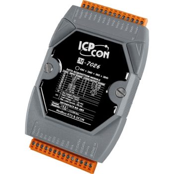   M-7026 # I/O Module/Modbus RTU/6x AI/2x AO/3x DI/3x DO/RS-485, ICP DAS