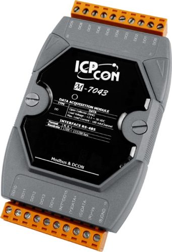 M-7043 # I/O Module/Modbus RTU/DCON/16DO/O.C., ICP DAS