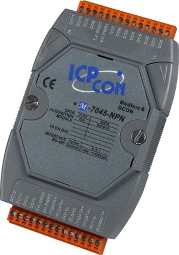 M-7045-NPN # I/O Module/Modbus RTU/DCON/16DO/O.C., ICP DAS