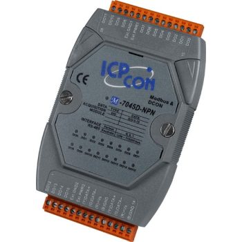   M-7045D-NPN # I/O Module/Modbus RTU/DCON/16x DO/O.C./RC-485/LED, ICP DAS
