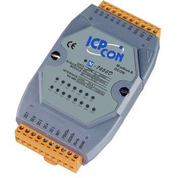   M-7050D # I/O Module/Modbus RTU/DCON/8x DO/7x DI/LED/RS-485/ ICP DAS, ICP CON