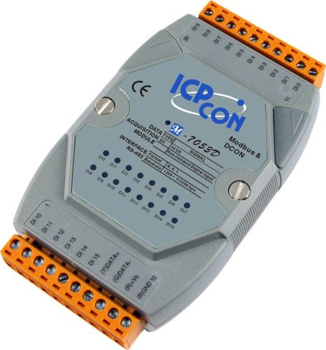 M-7053D-G # I/O Module/Modbus RTU/16DI/LED, ICP DAS ICP CON