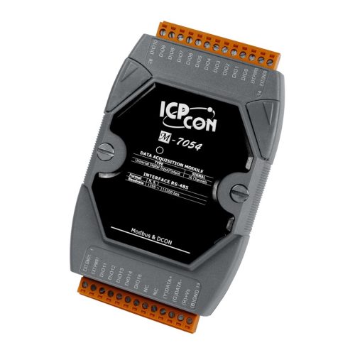 M-7054 # I/O Module/Modbus RTU/16 Universal DI-DO, ICP DAS, ICP CON