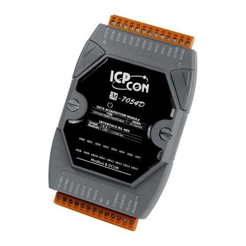 M-7054D # I/O Module/Modbus RTU/16 Universal DI-D/LED, ICP DAS, ICP CON