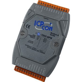   M-7055-NPN # I/O Module/Modbus RTU/DCON/8x DI, szigetelt/8x DO, szigetelt/NPN/RS-485/ ICP DAS, ICP CON