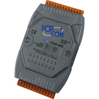   M-7055D-NPN # I/O Module/Modbus RTU/DCON/8x DI, szigetelt/8x DO, szigetelt/NPN/RS-485/LED, ICP DAS, ICP CON