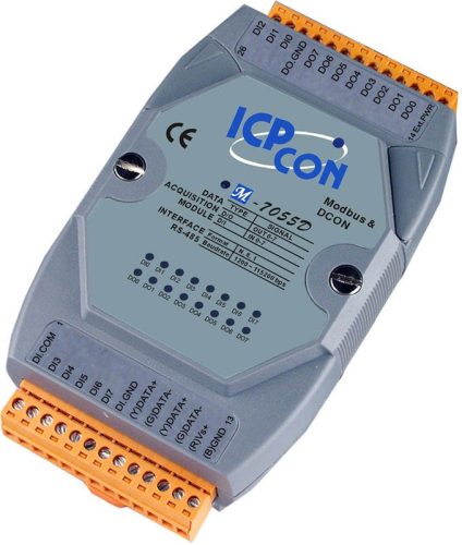 M-7055D # I/O Module/Modbus RTU/DCON/8DI/8DO/LED, ICP DAS, ICP CON