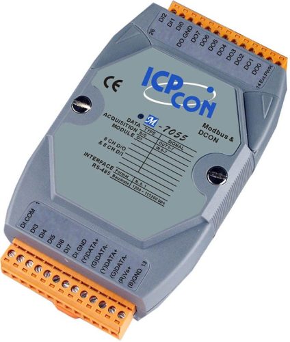 M-7055 # I/O Module/Modbus RTU/DCON/8DI/8DO, ICP DAS, ICP CON