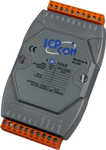 M-7058-G # I/O Module/Modbus RTU/8DI Isol./AC-DC DI/240VAC, ICP DAS, ICP CON