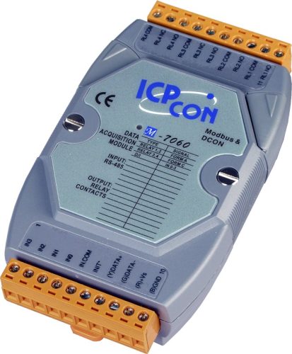 M-7060-G # I/O Module/Modbus RTU/4 Relay Signal/4DI, ICP DAS, ICP CON