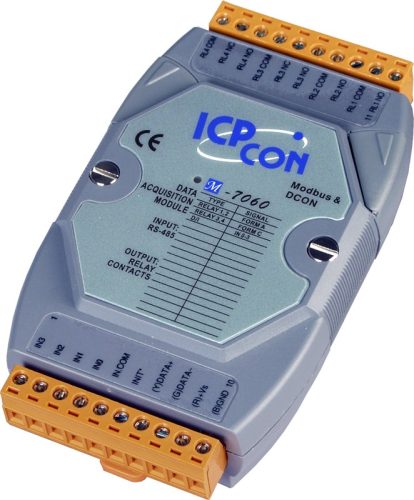 M-7060P-G # I/O Module/Modbus RTU/4 Relay Power/4DI, ICP DAS, ICP CON