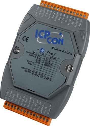 M-7061 # I/O Module/Modbus RTU/12 Relay Power, ICP DAS, ICP CON