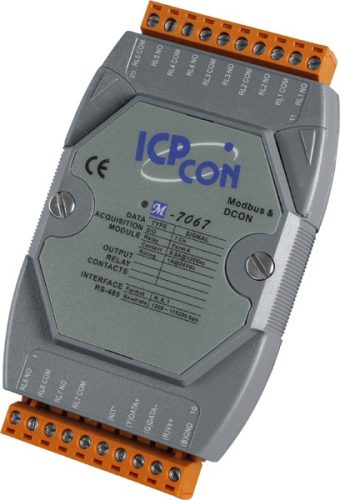 M-7067 # I/O Modul/RS-485 Modbus RTU/7x Signal relé/ 7x Relay, ICP DAS, ICP CON