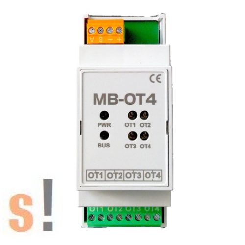 MB-OT4 # OpenTherm - Modbus RTU átjáró/gateway/ 4 csatornás/ RS-485 port/SETECNA