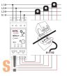 MEW-01 # WiFi fogyasztásmérő/Energia monitor/3 fázis vagy 1 fázis/100 A áramváltó/WiFi 2,4 GHz/SUPLA app/DIN sínre/ZAMEL