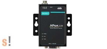 NPort 5150A # Soros - Ethernet szerver/ 1x RS-232/422/485 port/ DB9 csatlakozó/ 10/100Ethernet, MOXA