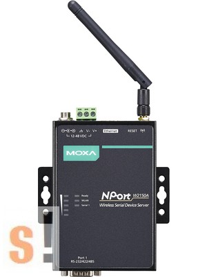 NPort W2150A # WiFi - soros RS-232/422/485 konverter/server/802.11a/b/g/n WLAN/Antenna, MOXA