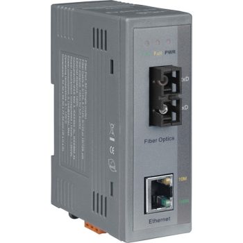   NS-200FCS # Ipari 10/100 Base-T -- 100 Base-FX média konverter; 1 single mode, SC csatlakozó, ICP DAS
