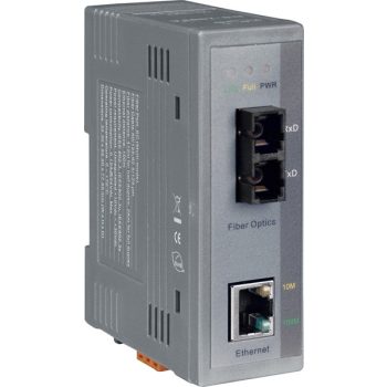   NS-200FC # Ipari 10/100 Base-T -- 100 Base-FX média konverter; 1 multi mode, SC csatlakozó, ICP DAS