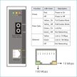 NS-200FC # Ipari 10/100 Base-T -- 100 Base-FX média konverter; 1 multi mode, SC csatlakozó, ICP DAS
