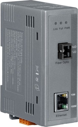 NS-200WDM-B CR # 10/100BaseT(X) -- 100BaseFX Single-Strand media konverter, TX 1550 nm, RX 1310 nm, SC, ICPDAS