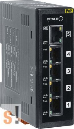 NS-205PSE # PoE Ethernet switch/ 5 port/ 10/100Mbps/ -40 ~ +75°C/ ICP DAS