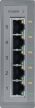 NS-205R # Ethernet switch/ 5 port/ 10/100 Mbps/ ipari/ DIN sínre/ +10~30Vdc táp/-40 °C ~ +75 °C/ konformális védő bevonattal/ ICP DAS