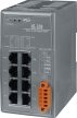 NS-208 # Ipari Ethernet switch/ 8 port/ 10/1000Mbps/ -40 °C ~ +75 °C/ 10-30Vdc/DIN sínre/ ICP DAS