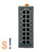 NS-216 CR # 16 portos ipari Ethernet switch/DIN sínre/ 10/100 Base-TX/Redundáns táp +12 ~ +48 VDC/Relé riasztás kimenet/-40 °C ~ +85 °C/ICP DAS
