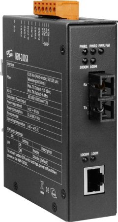 NSM-200LX # 1000 Base-T -- 1000 Base-LX Fiber konverter, Single-mód 1310 nm, 10 km, SC , ICP DAS