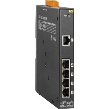   NSM-205PSE-24V # PoE Ethernet switch, 10/100, 5 port, 24VDC, fémház, ICP DAS