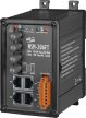 NSM-206FT CR # Multi-mód, ST csatlakozó, 4-port 10/100 Mbps és dupla fiber port switch, fémház, ICP DAS