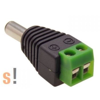   PC-TB-5.5-2.1-DC # DC tápegység csatlakozó sorkapoccsal, 5,5/2,1mm