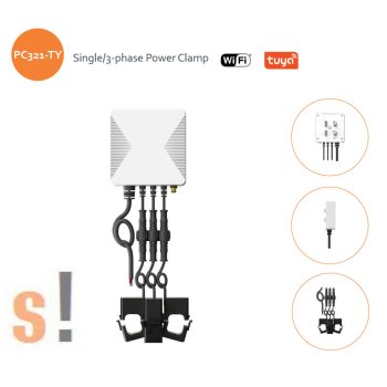   PC321-W-MU-TY-200A # WiFi fogyasztásmérő/ 200A áramváltó/IOS vagy Android App/OWON