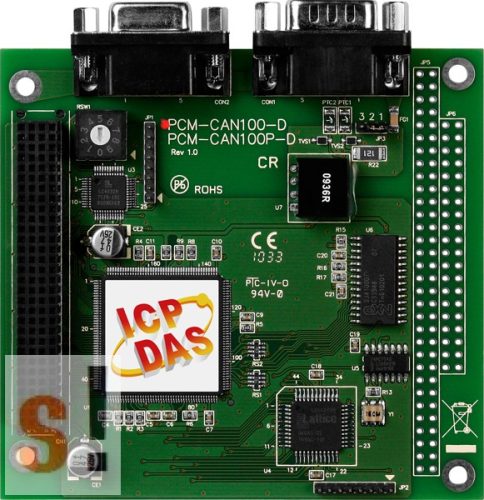PCM-CAN100-D # CAN kártya/PCI-104/1 port/9 pin D-Sub/szigetelt, ICP DAS