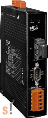 PDS-220FC # Soros/Üvegszál/Konverter/Programozható/1x RS-232 és 1x 422/485port /Fiber port/Multimód/FC/2km-ICPDAS