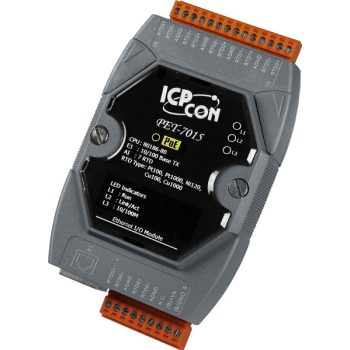   PET-7015 # PoE Ethernet I/O Module/Modbus TCP/7AI/RTD, ICP DAS