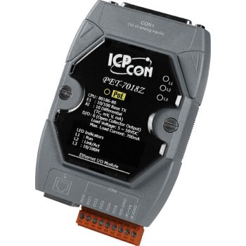   PET-7018Z/S #PoE  Ethernet I/O Module/Modbus TCP/10AI/TC/6DO/DB-1820, ICP DAS