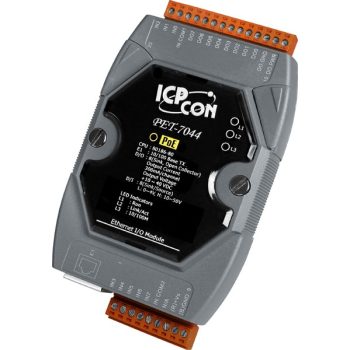  PET-7044 # PoE Ethernet I/O Module/Modbus TCP/8DI/8DO, ICP DAS
