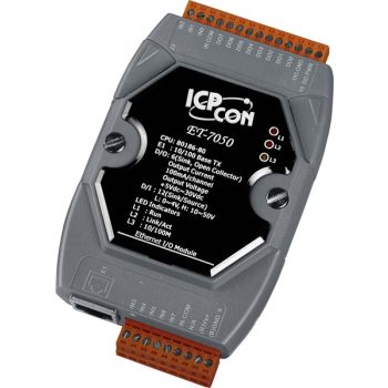  PET-7050 # PoE Ethernet I/O Module/Modbus TCP/12DI/6DO, ICP DAS