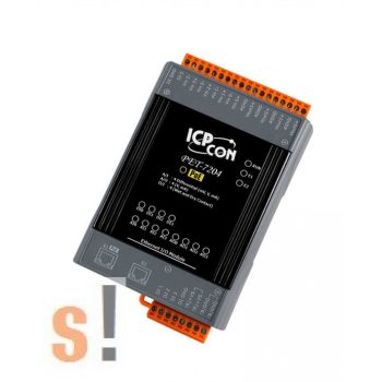  PET-7204 # POE I/O Modul/Modbus TCP/4x AI/4x AO/4x DI/2x LAN port/Ethernet switch/ ICP CON, ICP DAS